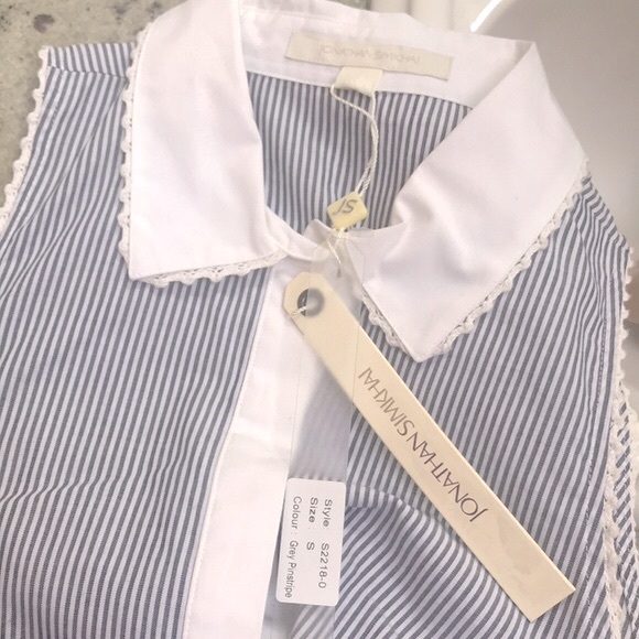 Jonathan Simkhai cold shoulder button down top size S - Picture 6 of 9